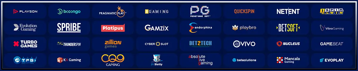 Game Providers at Golden Mister Casino